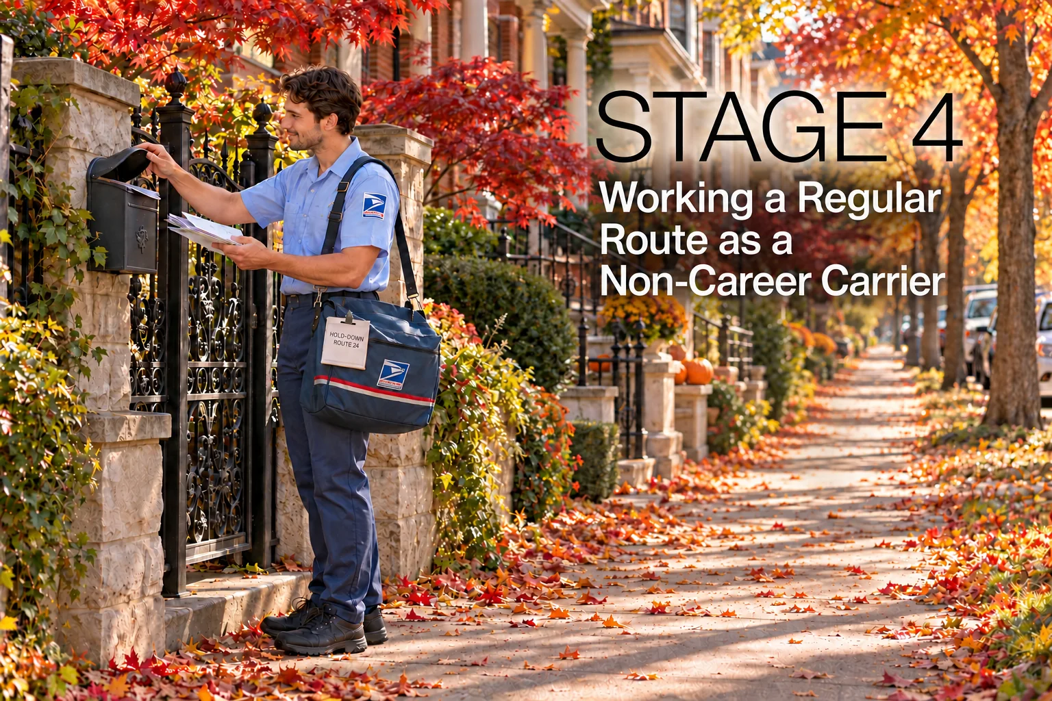 Stage 4: Working a regular route as a non-career carrier.